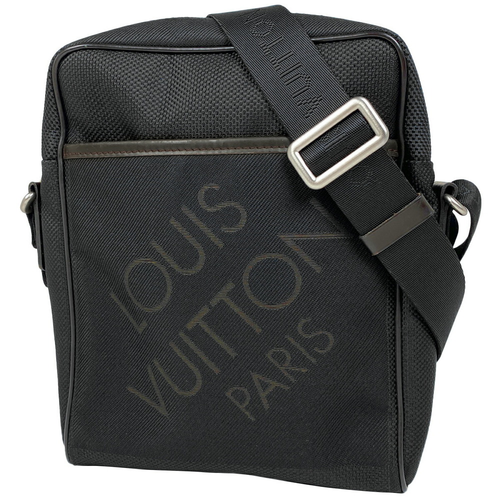 Louis Vuitton Jean Citadin Crossbody Bag Damier Jean Black